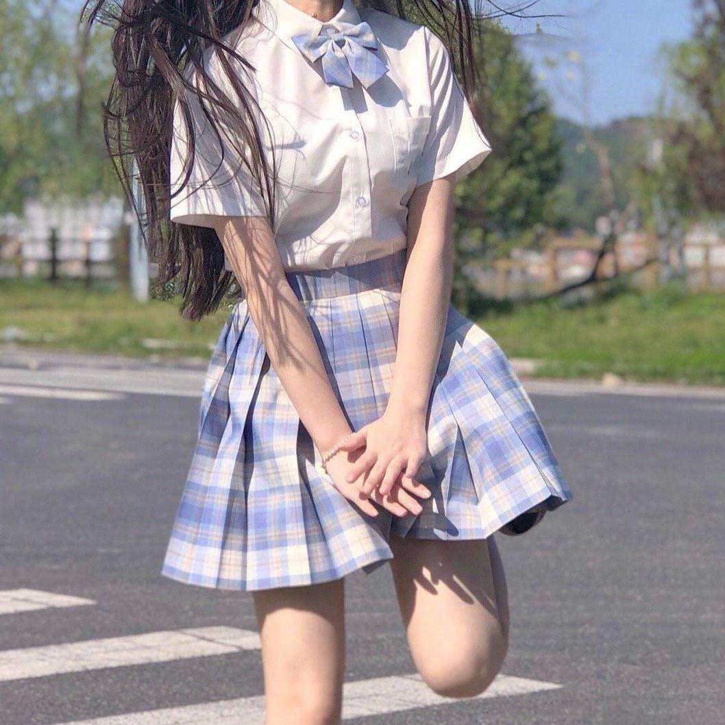 冰淇淋中牌制服jk正版日系高腰软妹清新JK制服裙女学生学院风秋装