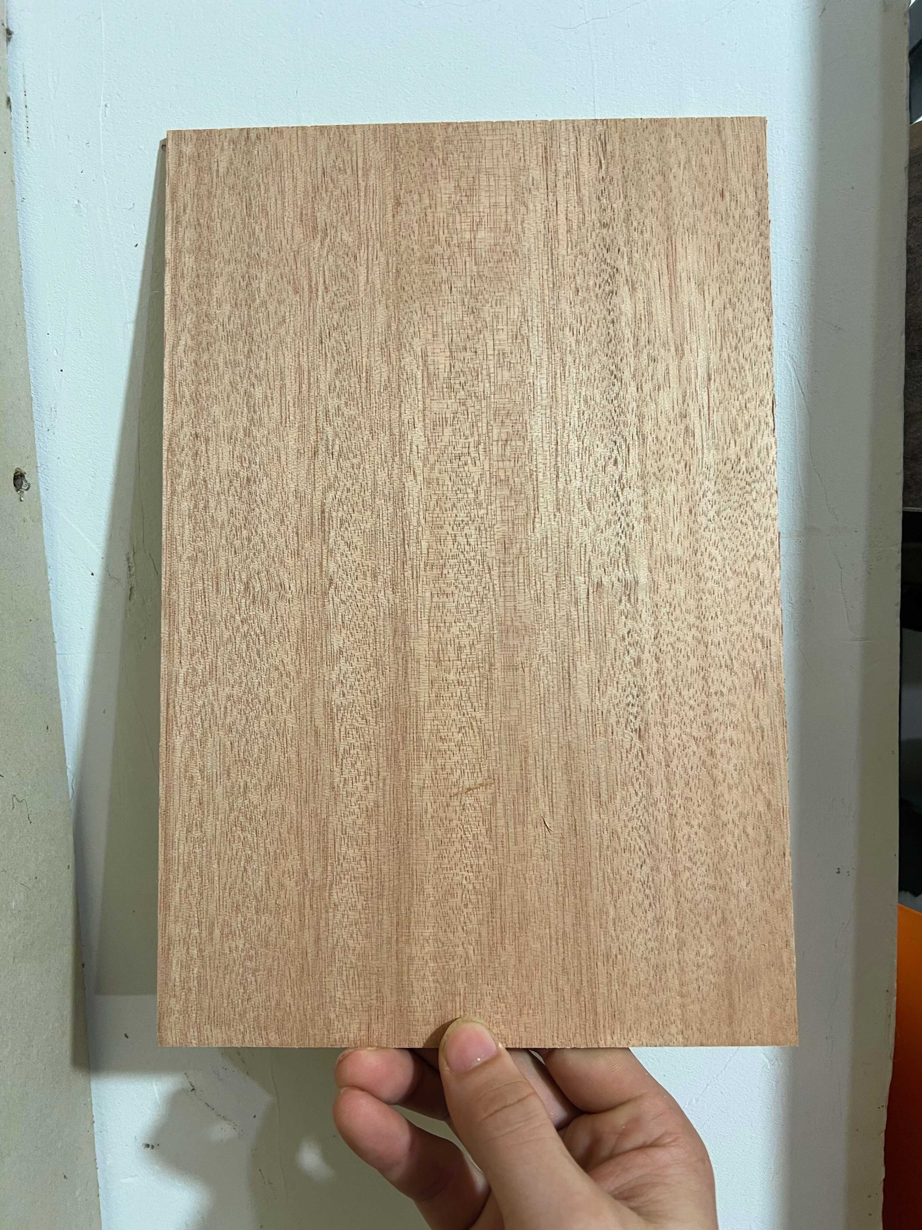 F级木材 红胡桃竖纹独板大芯 韧性加强 喷射感强烈 18cm*27cm