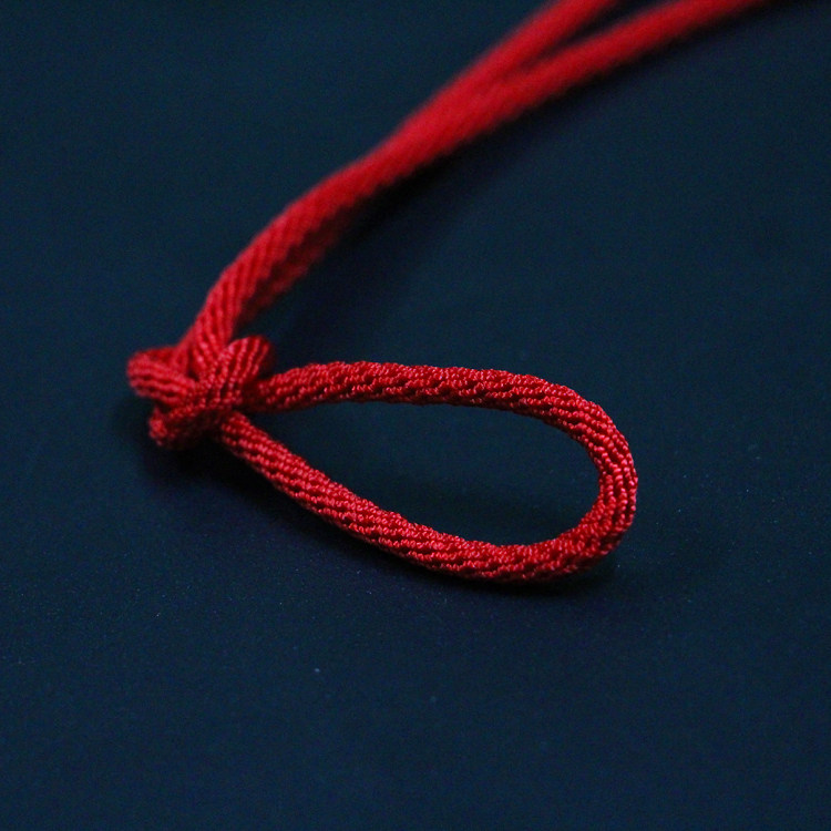 RED ROPE THICK BRACELET WOMENS NECKLACE ROPE DIY PENDANT ROPE PENDANT LANYARD WEAR-RESISTANT HANDMADE ROPE PENDANT MULTICOLORED LINE