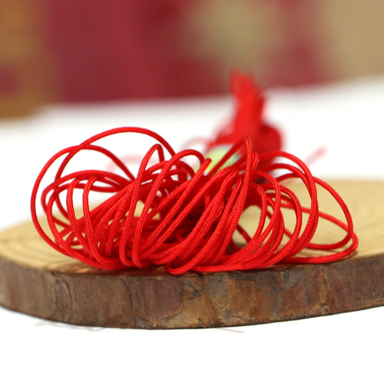 COLOR ROPE NO. 72 JADE THREAD DIY MATERIAL MULTICOLORED THREAD BRAIDED ROPE BRACELET PENDANT RED ROPE BEADED THREAD LANYARD WOVEN STRAWBERRY