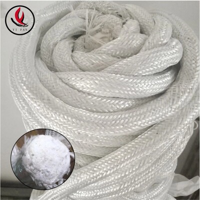 耐高温防火玻纤绳 无石棉吸油灯芯纤维绳 火锅烤鱼专用炉门密封