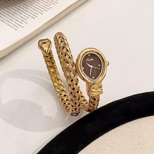 诗高迪scottie9790B编织麻花蛇头手表多层手表女跨境外贸厂家