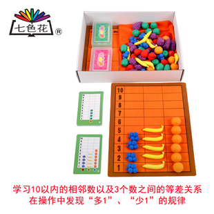 七色花幼教数学玩具 WOWO果园 10以内的相邻数及3个数的等差关系