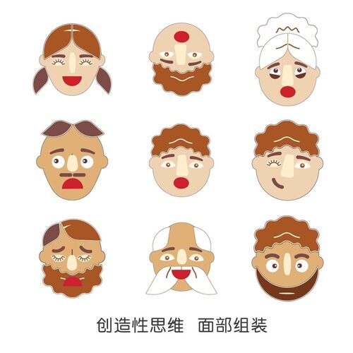 plantoys 五官拼图游戏 幼儿童益智木制玩具亲子互动宝宝礼物8903
