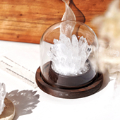 白水晶摆件 晶簇水晶柱水晶球原石消磁碗消磁石净化 工位玄学家居