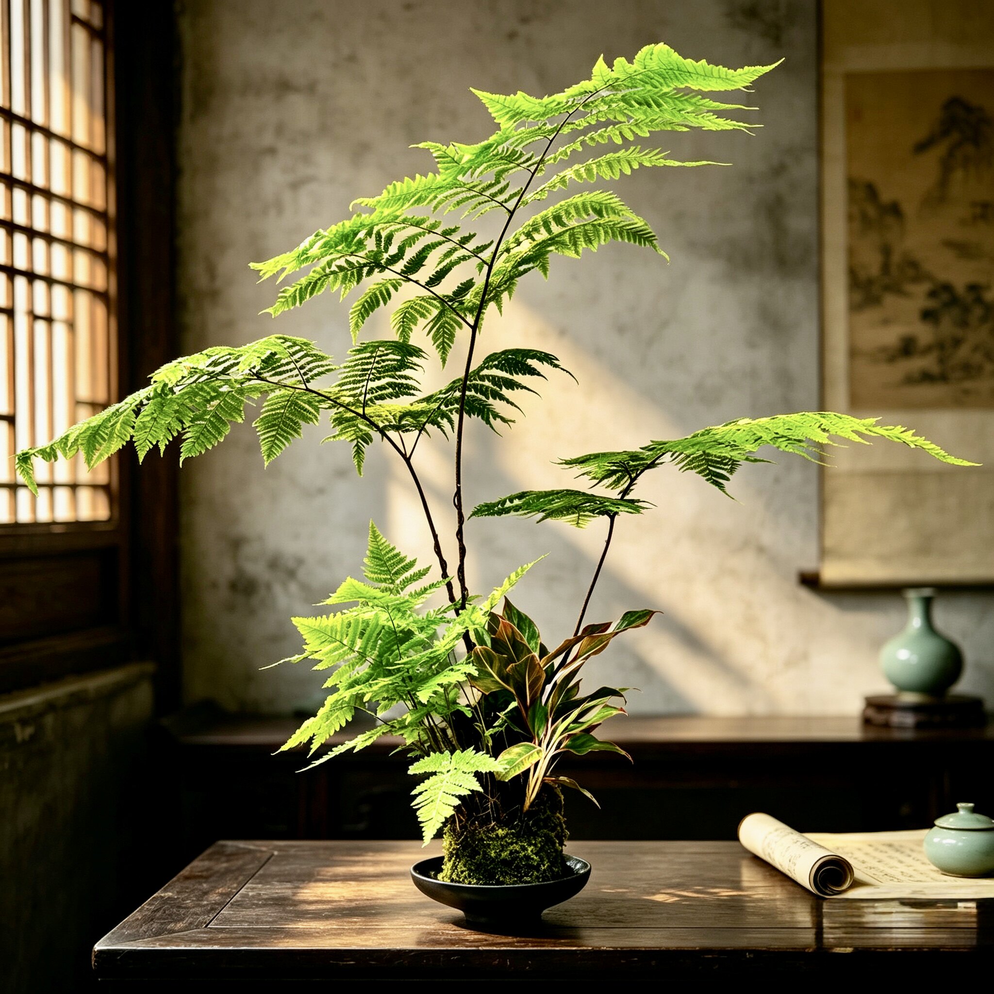 红磷蕨水培苔藓球蕨类植物好养花卉盆栽室内禅意绿植盆景净化空气