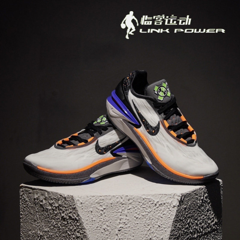 耐克男鞋nike zoom gt cut 2白黑紫低帮防滑耐磨篮球鞋fn8890-101