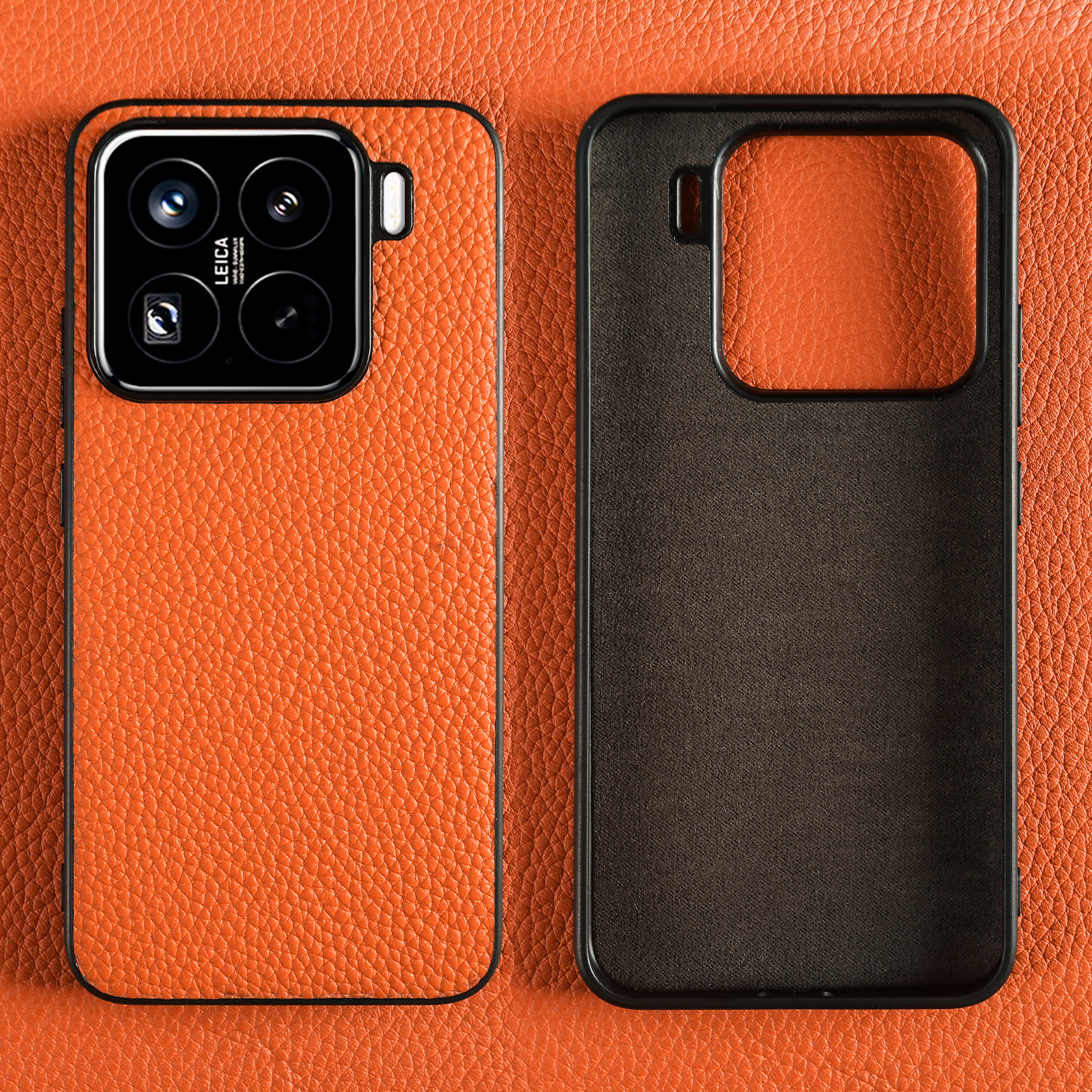 荔枝纹适用小米15Ultra手机壳17ProMax真皮全包款保护套14T轻奢高级15SPro奢华男女商务简约13t防摔皮质外壳