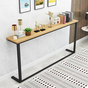 沙发后置物架床边靠墙床尾收纳客厅长条玄关桌暖气片置物超窄架子