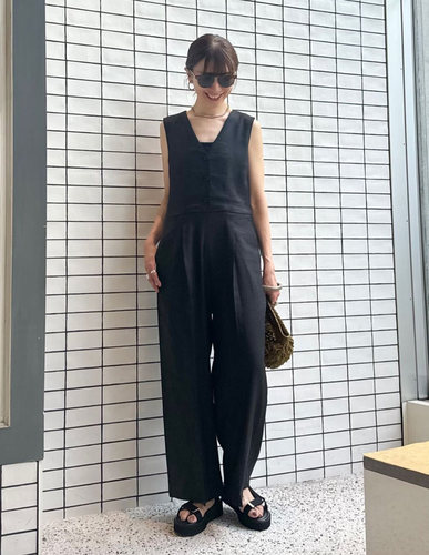 休闲气质百搭长裤V领的