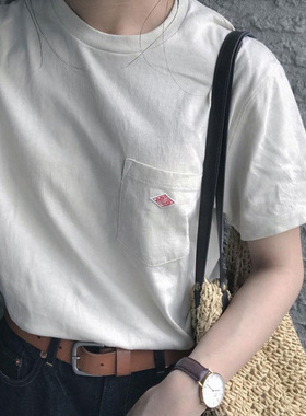 经典推介!!DANTON Pocket 1/2 Sleeve T-Shirts古朴微厚纯棉 半袖
