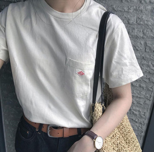 经典推介!!DANTON Pocket 1/2 Sleeve T-Shirts古朴微厚纯棉 半袖