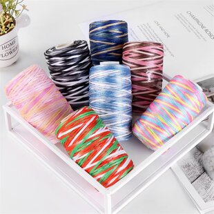 热天编织丝光编带 坐垫帽子手编DIY 丝滑手工线团不易变形空心线