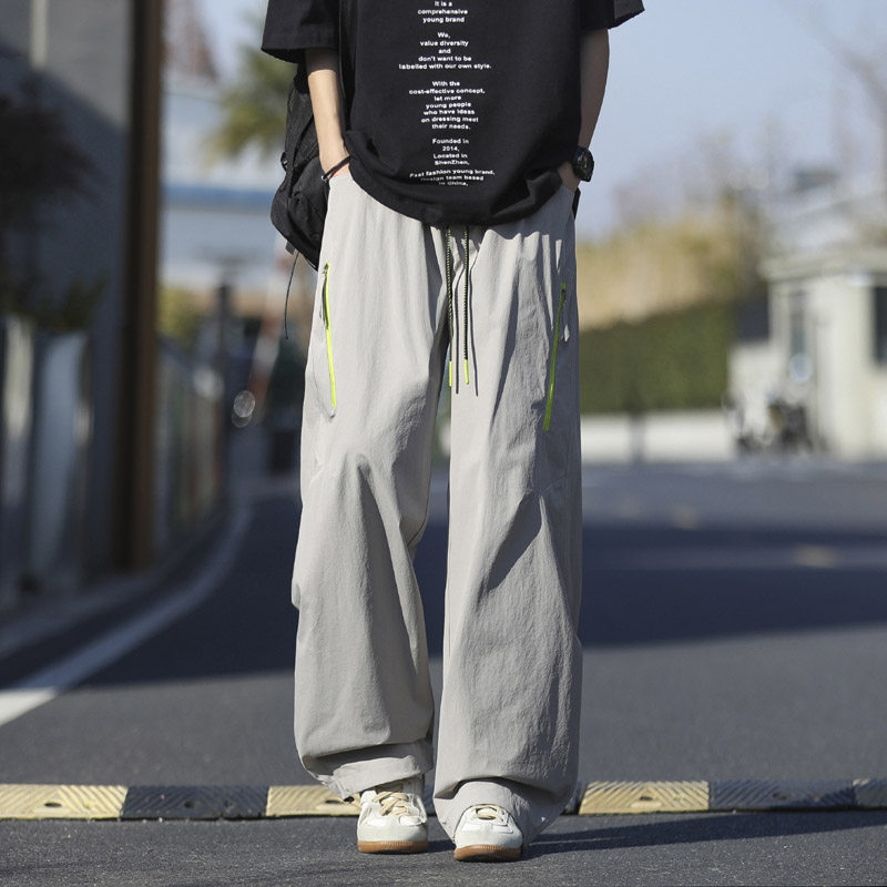 夏季新款高街多口袋伞兵休闲裤男生潮流宽松工装裤2816特P47，男装工装外套，电商B203-1