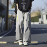 春夏季新款高街多口袋伞兵休闲裤男生潮流宽松工装裤2816特P47，男装工装外套，电商B203-1