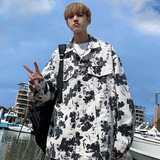 2025春秋季新款美式痞帅牛仔外套男夹克潮流宽松上衣JK51P95，男装夹克，电商B203-1