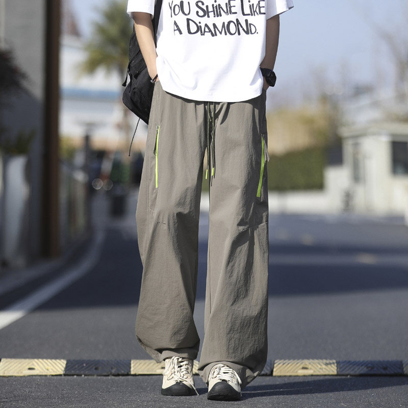 春夏季新款高街多口袋伞兵休闲裤男生潮流宽松工装裤2816特P47，男装工装外套，电商B203-1