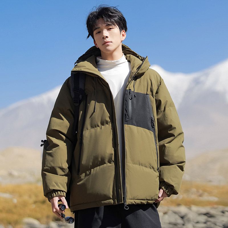 冬季美式高街户外连帽棉衣男潮流宽松防风保暖外套9020P98，男装棉衣，电商B203-1