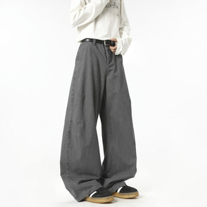 春季新款美式高街弯刀工装裤男潮流宽松直筒阔腿休闲裤 052H P65，男装工装外套，电商B203-1