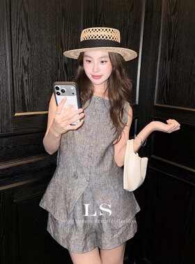 【LS新品牌】黑标极简大牌 夏季上新极简时尚通勤休闲马甲30578#
