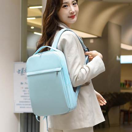 潮流轻便双肩包新款商务笔记本电脑背包通勤轻薄女学生出差旅行包