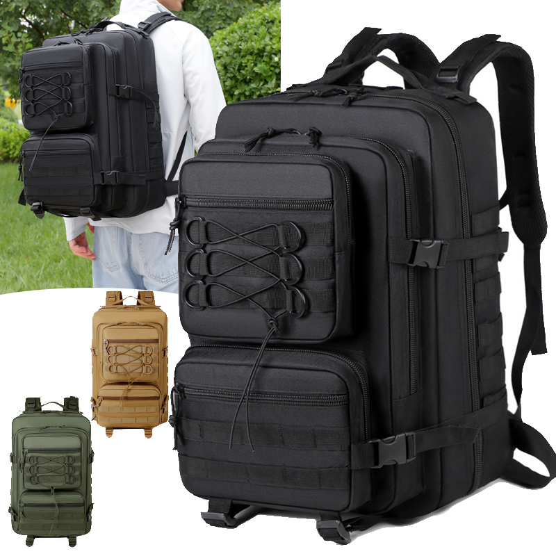 旅行徒步战术背包男多层大容量包