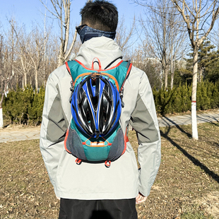 户外骑行背包轻便骑士双肩包运动徒步爬上水袋登山包有护腰16升包