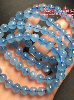 单圈水晶时尚风礼物天然海蓝宝