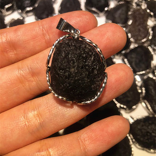 天然亚利桑那天狼星玻璃陨石吊坠宝石裸石标本科普太空星星礼物