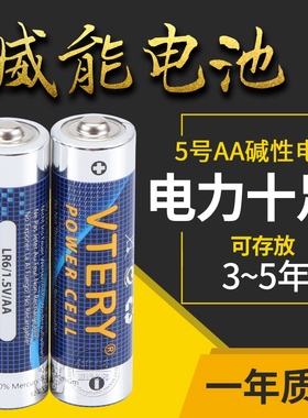 威能5号碱性电池VTERY LR6/1.5V/AA 电子锁遥控器玩具仪器干电池