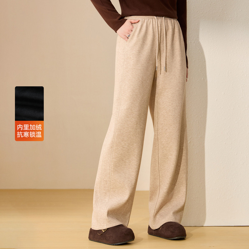 【松紧腰显瘦百搭加绒裤子】纤莉秀大码女装简约休闲裤胖mm冬新款,女装/女士精品,大码裤装,淘宝优惠券,粉丝福利购,淘宝优惠卷