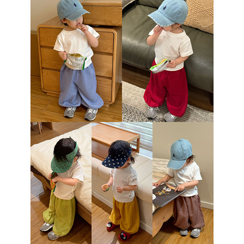 云朵棉男女宝束口防蚊宽松运动裤