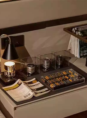 现代样板房床头柜书桌相机胶卷模型道具书房办公室书桌书架装饰品