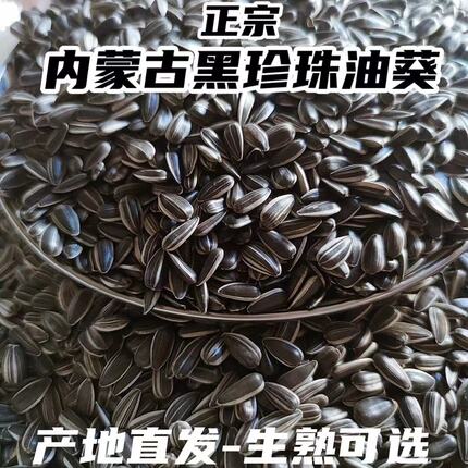 生油葵小黑瓜子葵花籽黑珍珠炒熟原味薄盐五香味小包装炒货发批