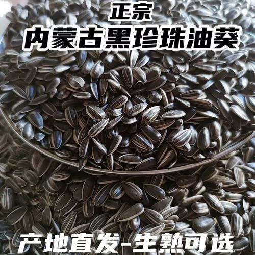 生黑珍珠油葵炒熟薄盐原味葵花籽