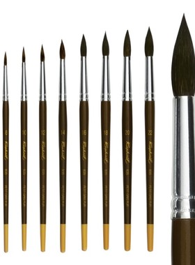 法国拉斐尔Raphael松鼠毛圆头水彩画笔835圆头水彩颜料画笔勾线笔