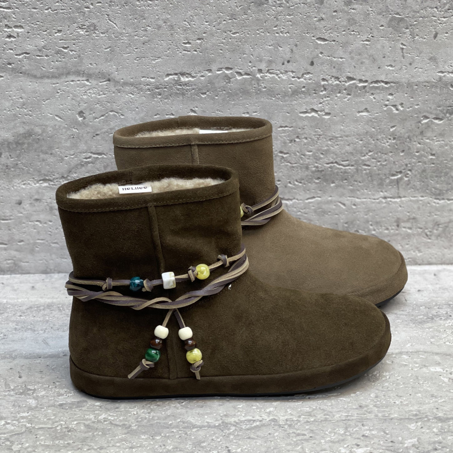 加绒保暖串珠流苏雪地靴短靴女