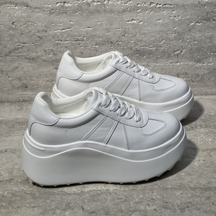 松糕鞋 厚底增高7cm小白鞋 轻便百搭女鞋 时尚 舒适百搭真皮休闲板鞋