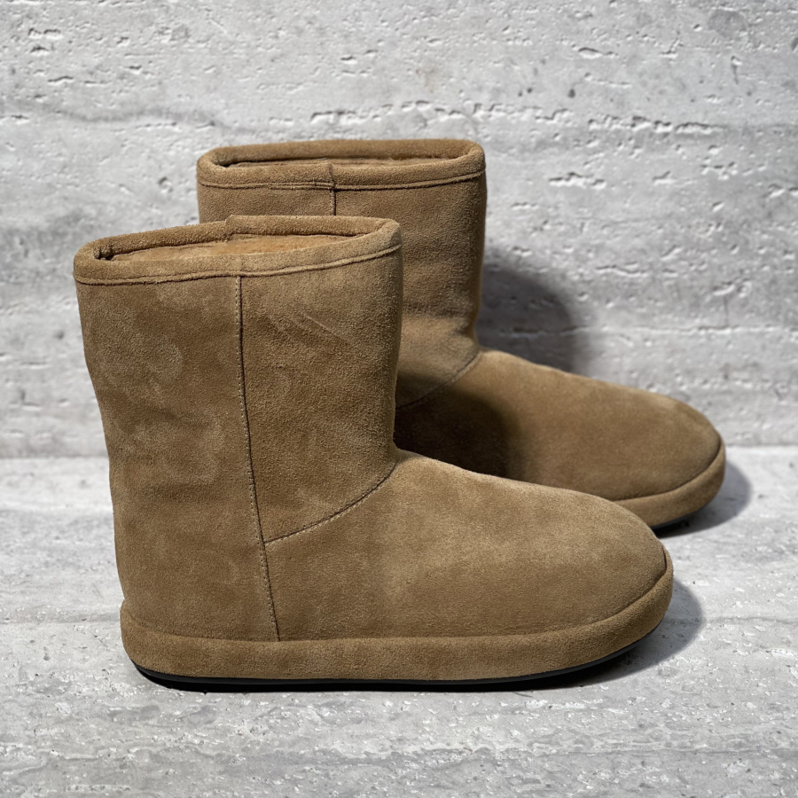 牛反绒加绒保暖平底雪地靴棉鞋女