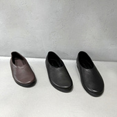 软皮一脚蹬奶奶鞋 潮 平底鞋 欧洲站女鞋 2026春新简约风通勤百搭单鞋