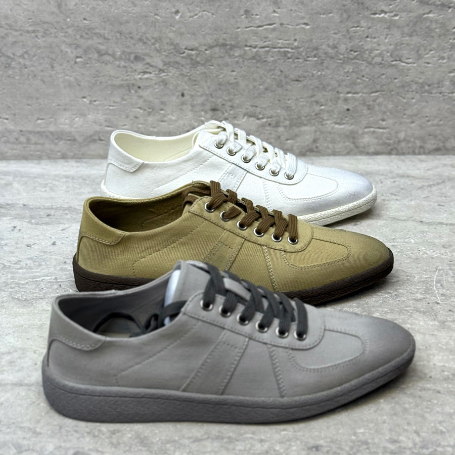 欧洲站女鞋2026春季新款欧货帆布面真皮里尖头休闲低帮做旧单鞋潮,女鞋,时尚休闲鞋,淘宝优惠券,粉丝福利购,淘宝优惠卷