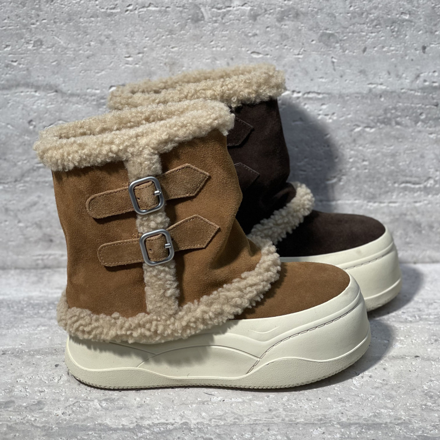 加绒保暖厚底雪地靴裤管靴女潮