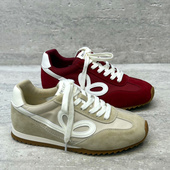 真皮单鞋 4厘米隐形跟内增高德训鞋 阿甘鞋 撞色女鞋 女2026春季 新款