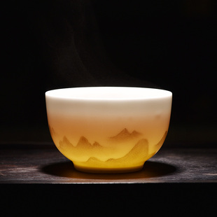 盖碗茶杯纯手工绘三才盖碗茶杯景德镇陶瓷茶具杯茶碗单个套装