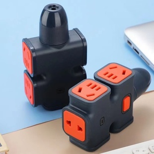 大功率6000瓦无线地拖空调插座防爆工程取暖器插排四门冰柜多功能