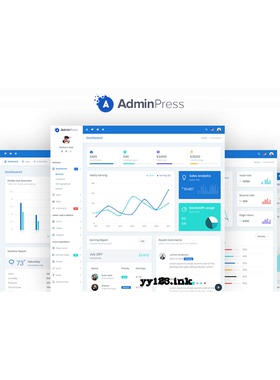 Bootstrap4强大CRM后台系统管理模板 - AdminPress 源代码