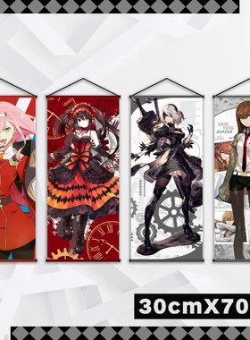 动漫周边二次元挂画02尼尔时崎狂三NieR约会大作战2B海报ACG挂布