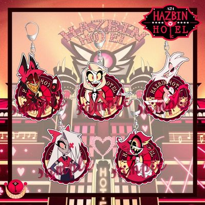 地狱客栈挂件夏莉晨星Hazbin Hotel维姬安吉尔阿拉斯托钥匙扣周边