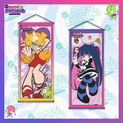 吊带袜天使挂画Panty&Stocking with Garterbelt海报周边礼物谷子