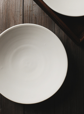 【新加坡 某牌 孤品】 白色菜盘 【新骨瓷 高端】AK盘子 平盘